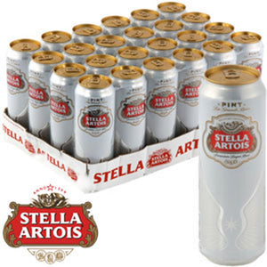 Stella Artois -Pack of 24 cans 500ml